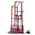 Hydraulic cargo elevator wall mounted lift platform vertical freight elevator